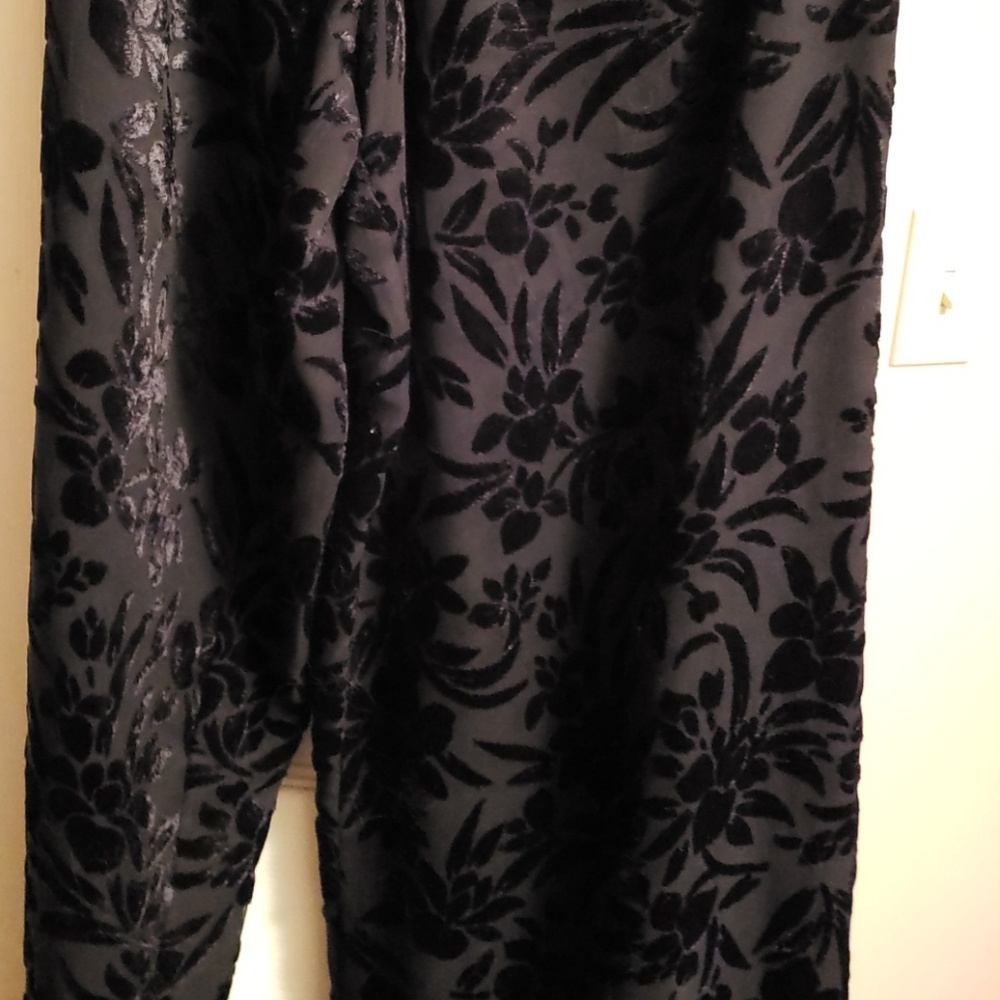 Patricia Moss Velvet Tapestry Pants Size 2 NWT